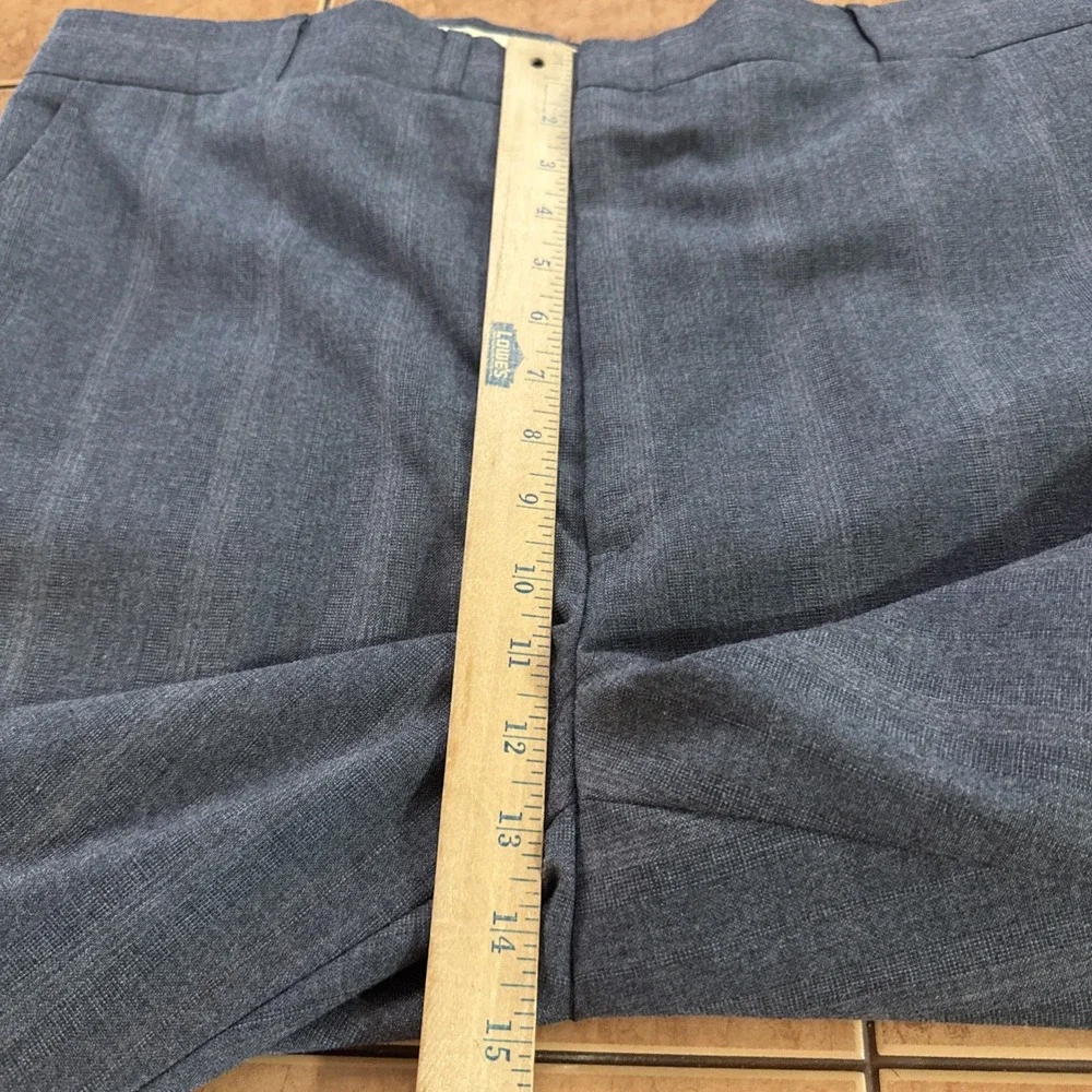 VTG Van Julian 2 Pc Wool Suit Blue Stripe Jacket Sz 44L Pants 38 x 30 USA Made